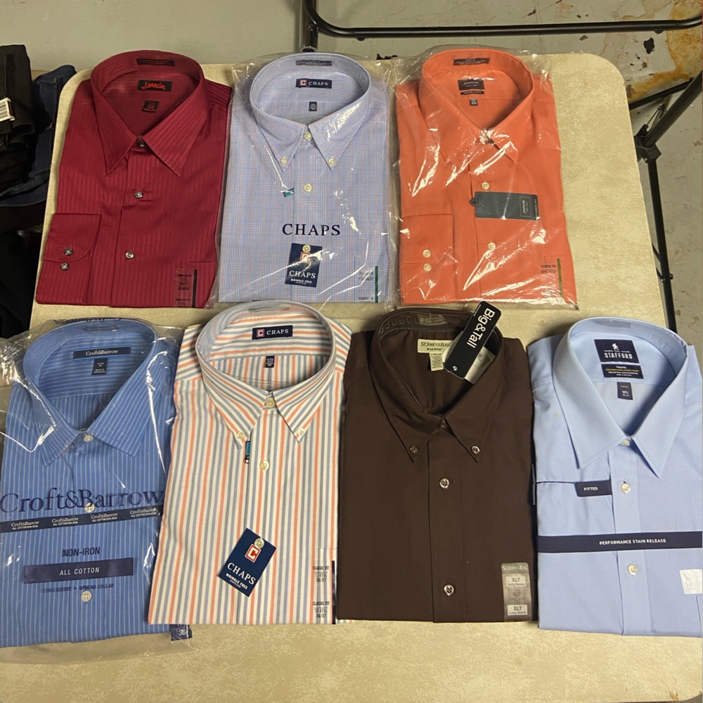 NWT Men's Dress Shirt Collection (Various Brands)